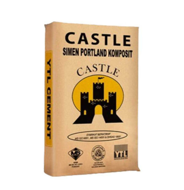 (YTL) PCC-CASTLE GENERAL PURPOSE CEMENT (40BAGS/PALLET)
