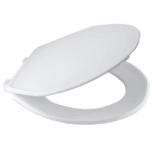 LIGHT DUTY TOILET SEAT & FULL COVER : WHITE