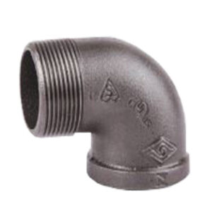 BLACK MALLEABLE IRON (STEAM) STREET ELBOW
