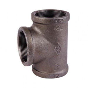 BLACK MALLEABLE IRON (STEAM) EQUAL TEE